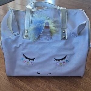 Unicorn Face Handbag with Silver Accents